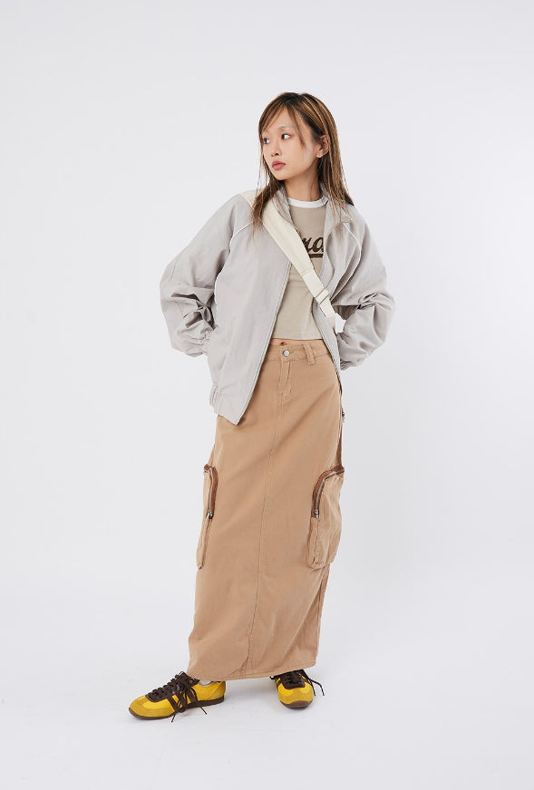 Raucohouse(ラウコハウス) - Rustling pipe line raglan 2-way jacket 