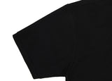 Tattoo Dog Embroidery Striper Clip Pique Short Sleeve T-shirt