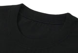 Blue Beanie Dog Embroidery Striper Short Sleeve Tee