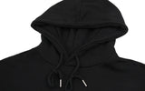 Drawing dot back logo white clip hoodie