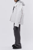 Mink fur collar balloon jumper