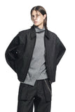CURVED FLASH TURTLE NECK KNIT