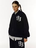 93 logo half zip up