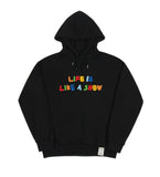 Rainbow Life Smile Logo White Clip Hoodie