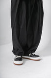 Pin-Tuck Wide Drooping Balloon Trouser