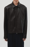 Hill Cropped Leather Jacket