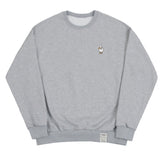 Duck Flower Embroidery Smile Sweatshirt