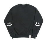 [UNISEX] Elbow Spray Smile Drawing Sweatshirt