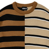 Stripe Mixed Knit Sweater