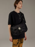 BUCKLE STRAP HOBO BAG