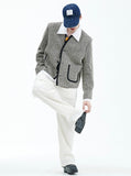 TWEED JACKET MIX BEIGE