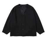 Batwing No Collar Wool Blazer