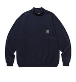 CREST MOCK NECK SWEATSHIRT