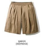 Nose Tencel Cotton Two Tuck Bermuda Short Pants