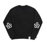 [UNISEX] Elbow Spray Flower Smile Sweatshirt