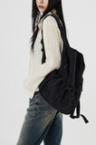 Pocket string daily backpack