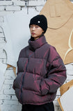 Two-tone Reversible Down Short Padded Coat