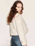 Wool scallop crop jacket 001