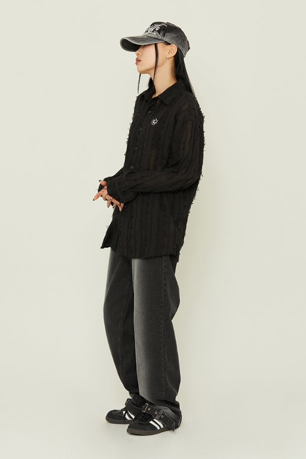 TARGETTO (ターゲット) - SEE THROUGH FRINGE SHIRT – einz.jp