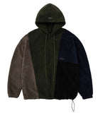 Mixed Fleece Oversized Hoodie