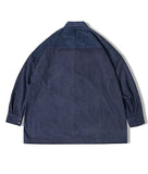 【AG X AJOBYAJO】Oversized Corduroy Mixed Shirt