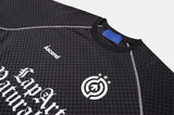 Raglan checkerboard stitch soccer jersey