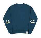 [UNISEX] Elbow Spray Smile Drawing Sweatshirt