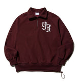 93 logo half zip up