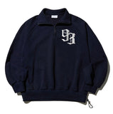 93 logo half zip up