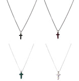 LITTLE CUBIC CROSS NECKLACE