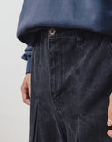 [AG] Unbalance Long Tuck Denim Balloon Pants