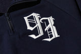 93 logo half zip up