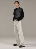 HEM BUTTON UTILITY CARGO PANTS