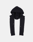 Detachable hood shirring MA-1 jumper