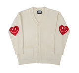 Elbow Heart Smile Knit Cardigan