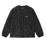 BASIC LOGO QUILTED JACKET [BLACK]