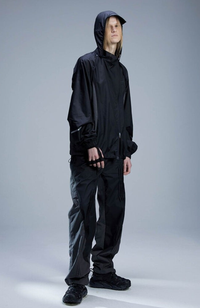 OJOS (オホス ) - Wavy Windbreaker Pants / Black – einz.jp