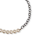 HALF PEARL CHAIN NECKLACE