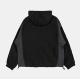 Stitch color block windbreaker jumper