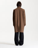 SINGLE BALMACAAN COAT BROWN