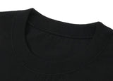 Small multi flower drawing smile short sleeve tee