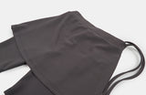 leggings layered banding skirt