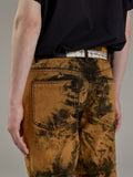 CHEDDAR ORANGE CURVE DENIM PANTS