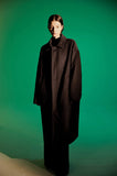 Oversized Wool Balmacaan Long Coat