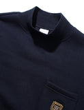 CREST MOCK NECK SWEATSHIRT