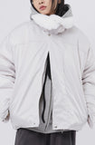 Mink fur collar balloon jumper