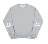 [UNISEX] Elbow Spray Smile Drawing Sweatshirt