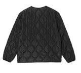 BASIC LOGO QUILTED JACKET [BLACK]