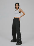 E86 Flare Layered Stud Pants