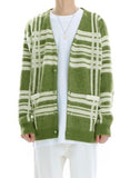 CHECK BRUSH CARDIGAN